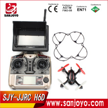 Nouvelle Arrivée! Micro taille drones JJRC H6D RC drone 5.8 G FPV RTF Quadcopter LCD Transmetteur Caméra VS Hubsan X4 H107D